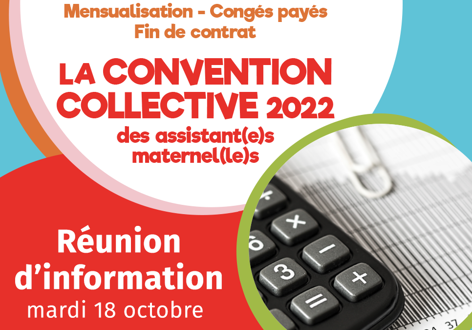 Réunion d’information sur la convention collective 2022 des assistant(e)s maternel(les)