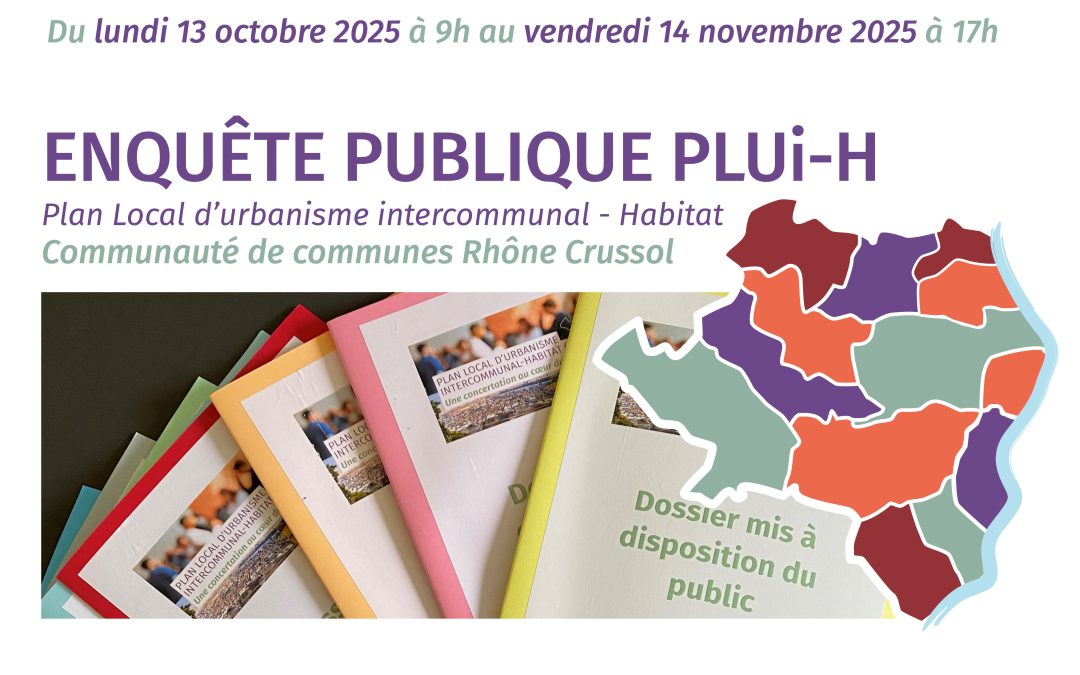 Lundi 13 octobre : ouverture de l’enquête publique du PLUi-H