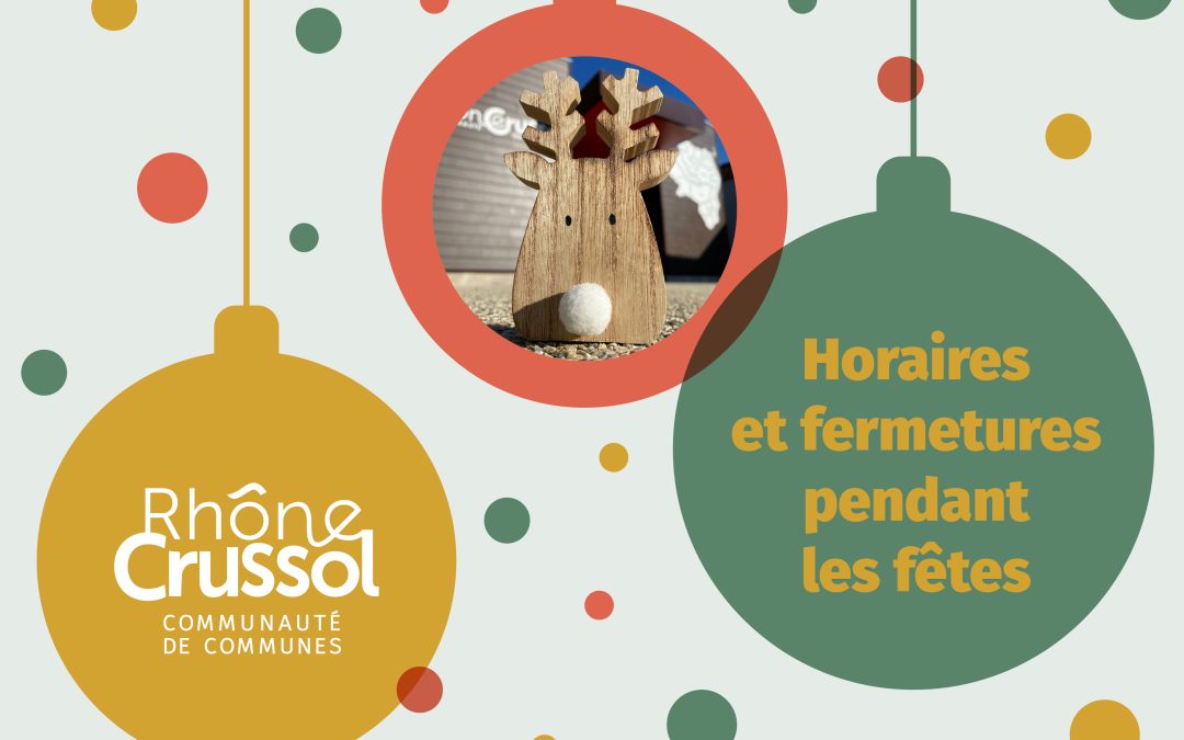 Fermetures des services durant la période de Noël