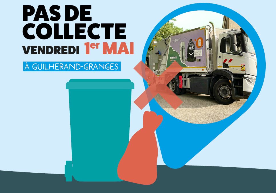 Pas de collecte, vendredi 1er mai